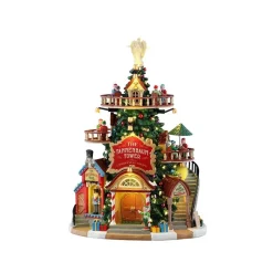 Lemax Edifici Illuminati|Novità Lemax Natale 2025*The Tannenbaum Tower Christmas Shops B/O 4.5V Cod. 55311