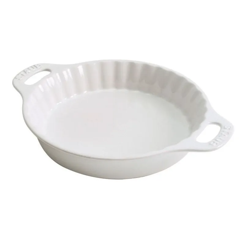 Staub Tortiere*Tortiera Tonda 36 cm Bianca in Ceramica