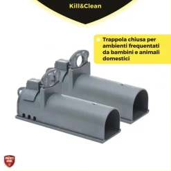 SBM Esche E Trappole Per Roditori|Prodotti Per La Cura Del Giardino*Trappola per Topi Kill & Clean