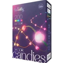Twinkly Twinkly Home|Novità 2024*CANDIES a Cuore Luci di Natale Smart 200 Led RGB II Generazione Cavo Verde