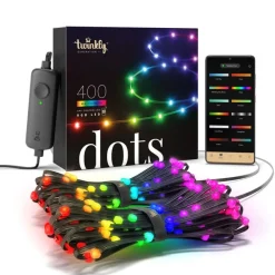 Twinkly Twinkly Home|Luci Di Natale*DOTS Striscia 20 m 400 Led RGB BT + WiFi Cavo Nero