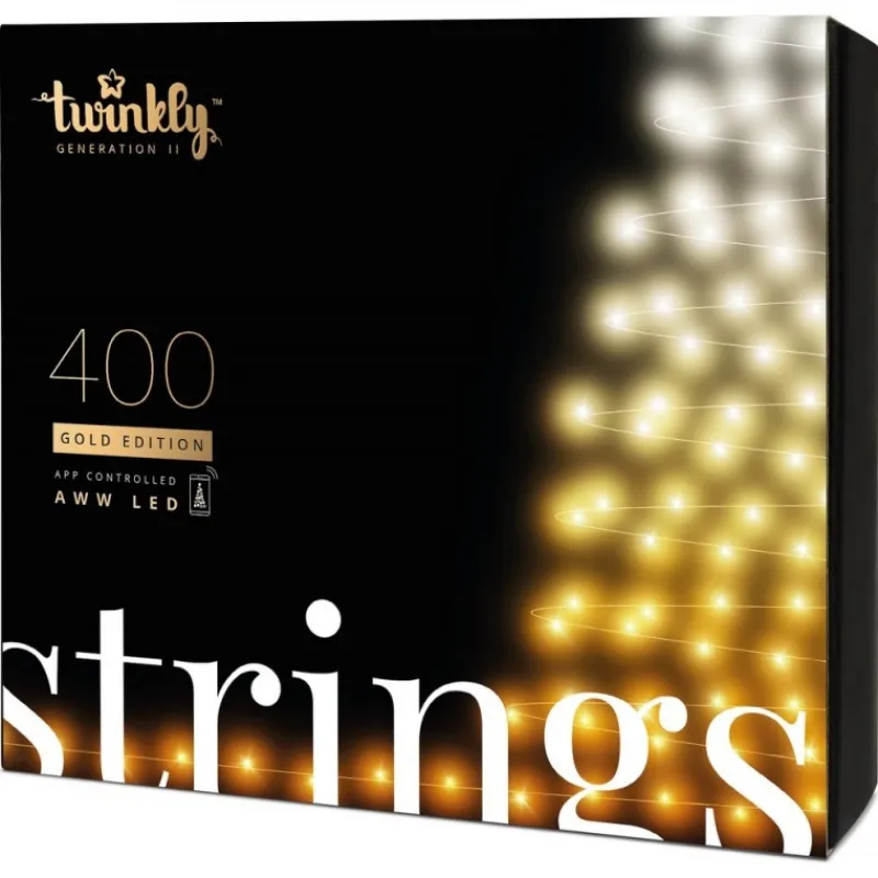 Twinkly Twinkly Strings|Luci Di Natale*STRINGS Luci di Natale Smart 400 Led AWW II Generazione