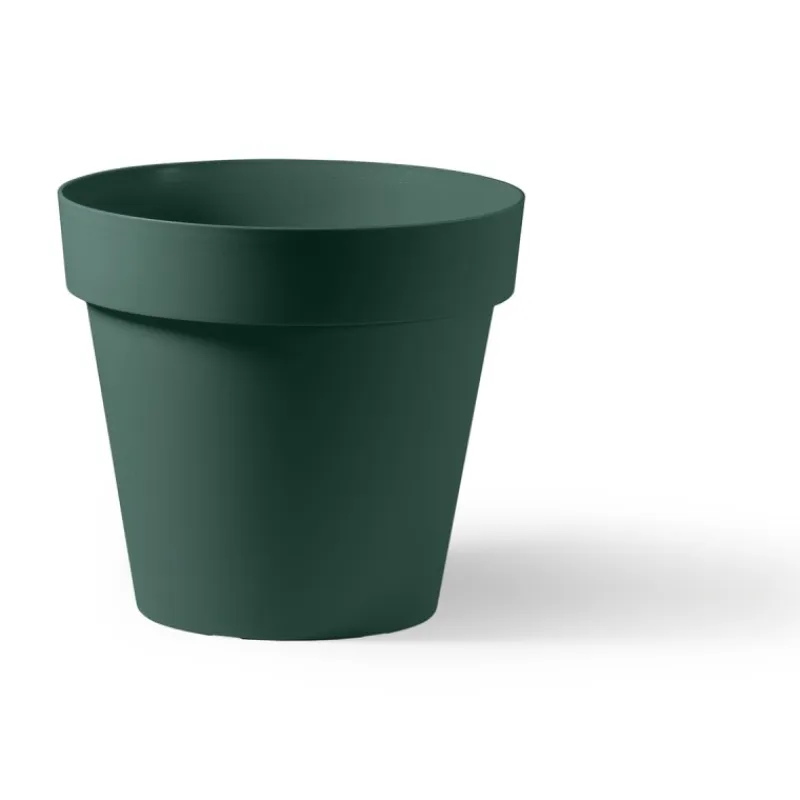 Veca Vasi Eco Green|Vasi Tondi In Plastica*Vaso Cleo Lovin'Green 60% Plastica Riciclata