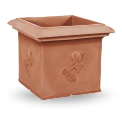 Veca Vasi In Resina Cotto Toscano|Vasi Quadrati In Resina*Vaso Festonato Quadro Ducale