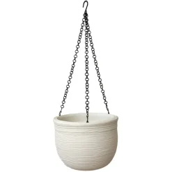 Vasar Vasi Tondi In Resina|Vasi In Resina*Vaso Pensile Shabby Bombato