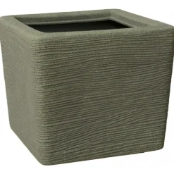 Vasar Vasi Quadrati In Resina|Vasi In Resina*Vaso Shabby Cubo Rigato