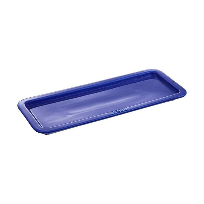 Staub Piatti Pirofile E Vassoi*Vassoio da Portata 36 x 14 cm Blu Scuro in Ceramica