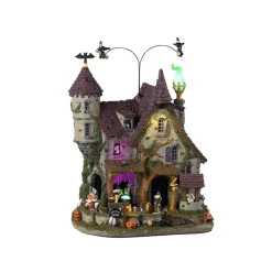 Lemax Edifici E Giostre In Movimento*Wicked Garden Coven con Alimentatore 4.5V Cod. 35017
