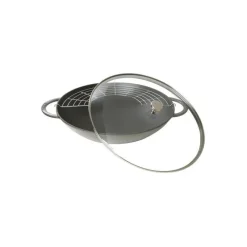Staub Wok E Tajine*Wok 37 cm Grigio Graphite in Ghisa