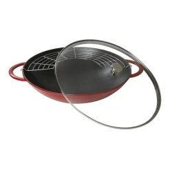 Staub Wok E Tajine*Wok 37 cm Rosso in Ghisa