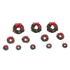 Lemax Accessori*Wreaths With Red Bow Set of 12 Cod. 34957